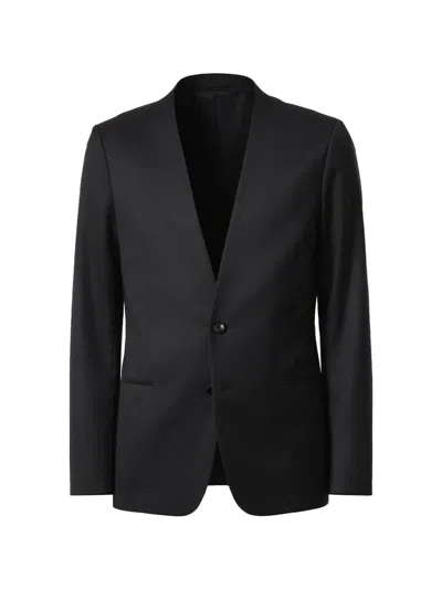 Attachment Single-breasted Jacket In Black