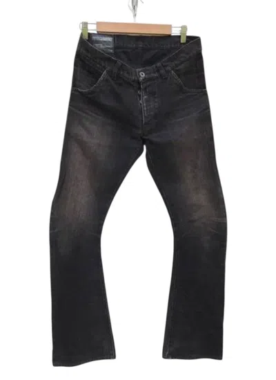 Pre-owned Attachment Streetwear  Denim Fashion Pants In Black