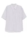 Attachment Striped Shirt In Grey