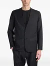 Attachment Blazer In Blue Polyester In Black