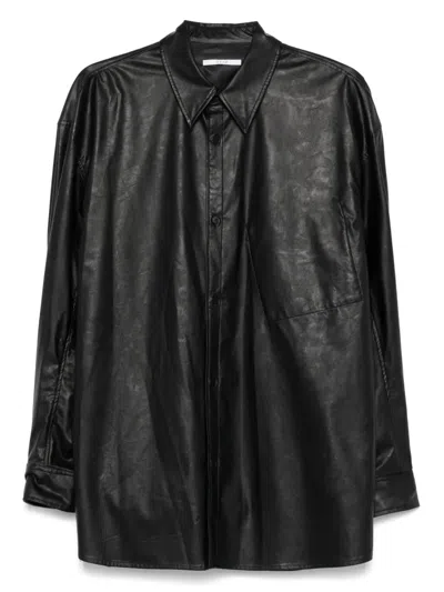Attachment X Vein Classic-collar Shirt In 黑色