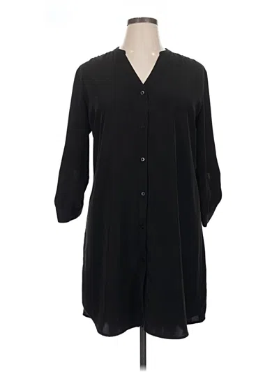 Pre-owned Attention 3/4 Sleeve T-shirt In Black
