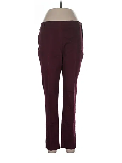 Pre-owned Attention Active Pants In Burgundy