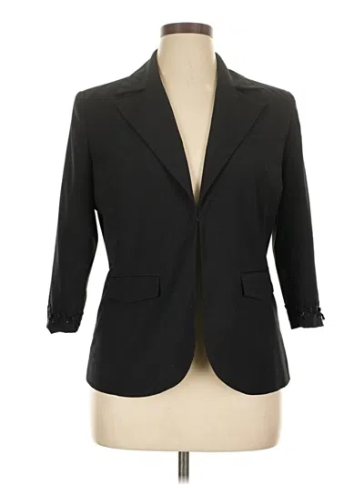 Pre-owned Attention Blazer Jacket In Black