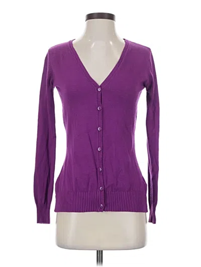 Pre-owned Attention Cardigan Sweater In Purple