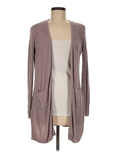 Pre-owned Attention Cardigan Sweater In Tan