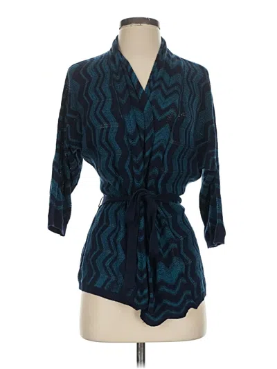 Pre-owned Attention Cardigan Sweater In Teal