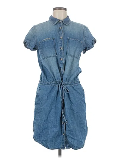 Pre-owned Attention Casual Dress In Blue