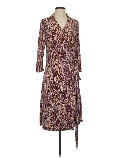 Pre-owned Attention Casual Dress In Brown