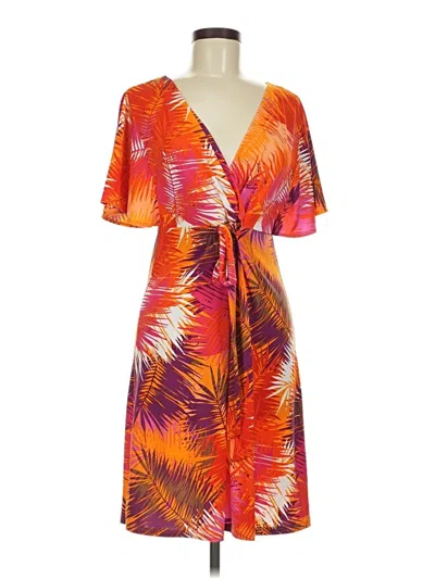 Pre-owned Attention Casual Dress In Orange