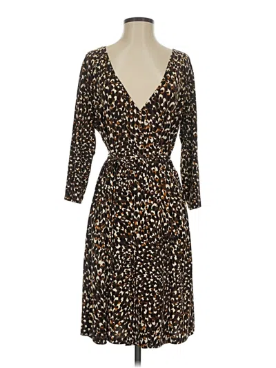 Pre-owned Attention Cocktail Dress In Brown