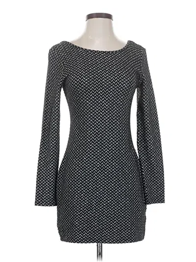 Pre-owned Attention Cocktail Dress In Gray