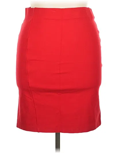 Pre-owned Attention Formal Skirt In Red