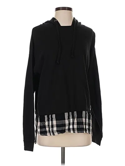 Pre-owned Attention Long Sleeve Top Black Cowl Neck Tops