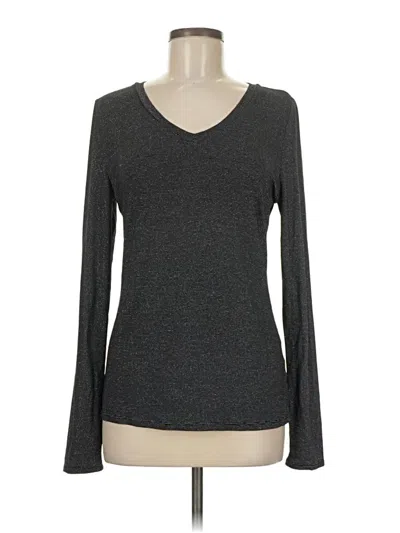 Pre-owned Attention Long Sleeve T-shirt In Gray