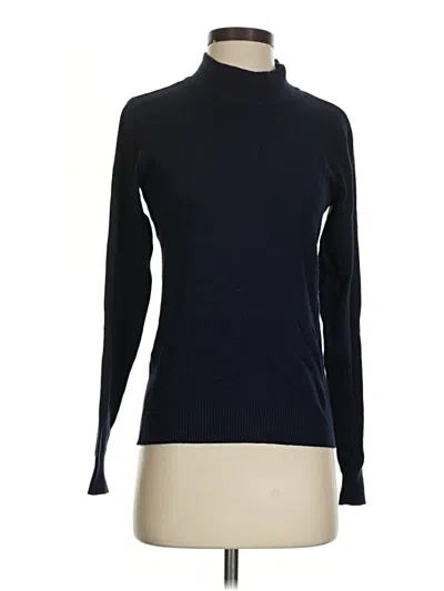 Pre-owned Attention Long Sleeve Turtleneck In Blue