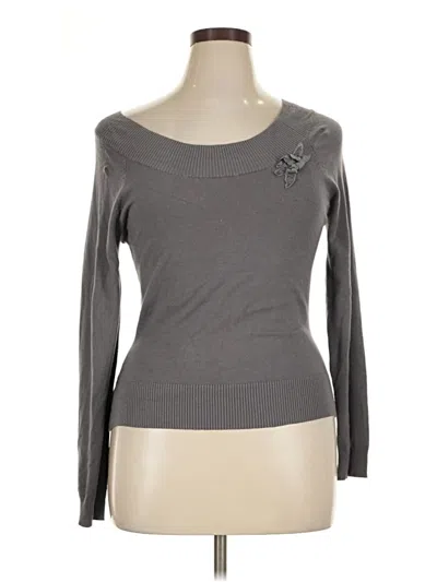 Pre-owned Attention Pullover Sweater In Gray