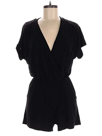 Pre-owned Attention Romper In Black