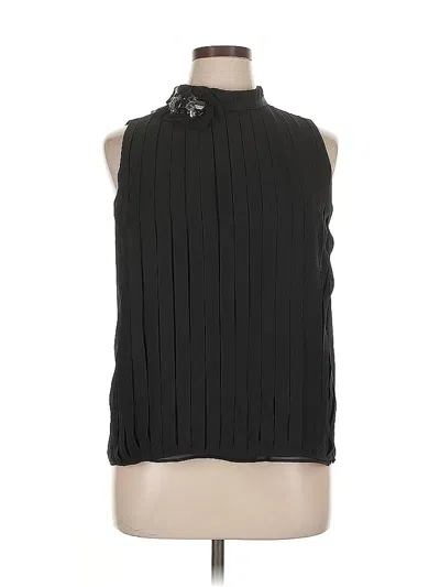 Pre-owned Attention Sleeveless Blouse In Black