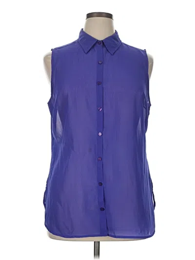 Pre-owned Attention Sleeveless Blouse In Purple