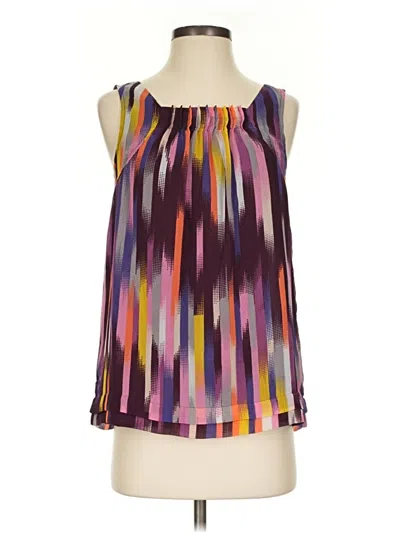 Pre-owned Attention Sleeveless Blouse In Purple