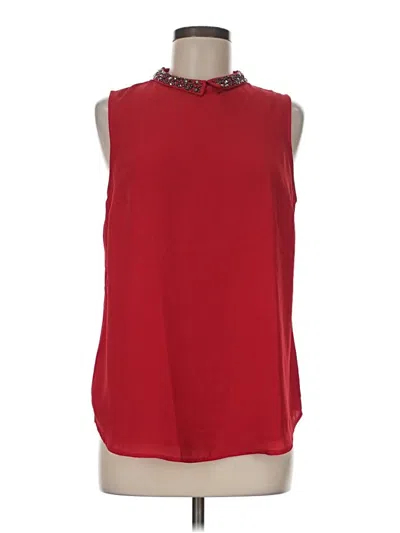Pre-owned Attention Sleeveless Blouse In Red