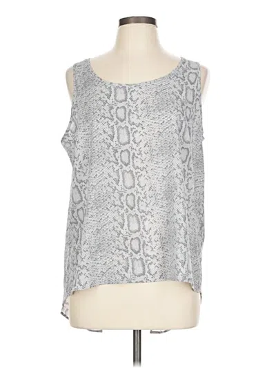 Pre-owned Attention Sleeveless Blouse In Silver