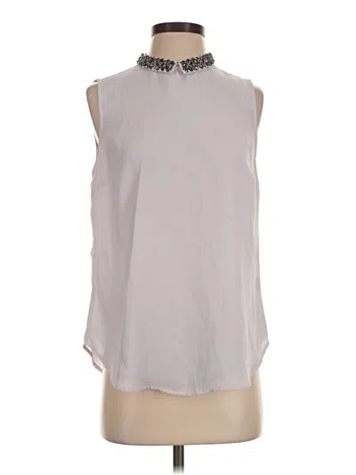 Pre-owned Attention Sleeveless Blouse In Silver