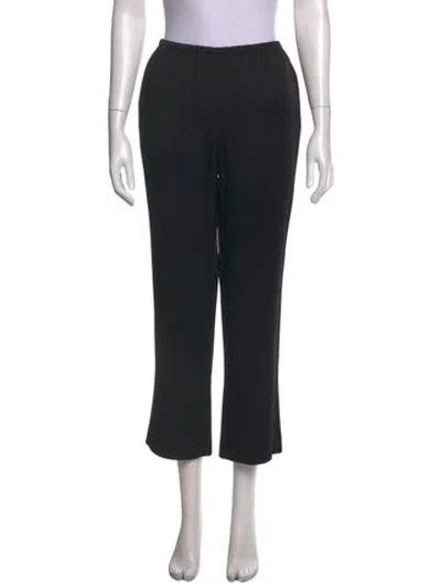 Pre-owned Attersee Acetate Wide Leg Pants In Black