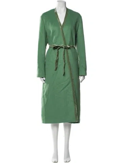 Pre-owned Attersee Cashmere Coat In Green