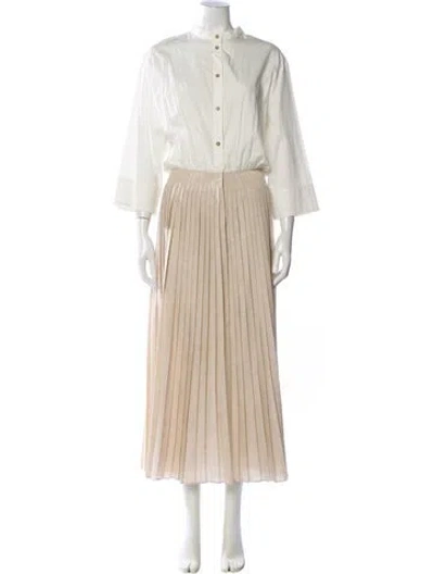 Pre-owned Attersee Cashmere Long Dress In Neutrals