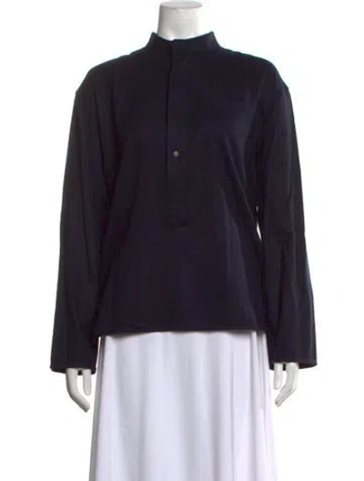 Pre-owned Attersee Cashmere Long Sleeve Top In Black