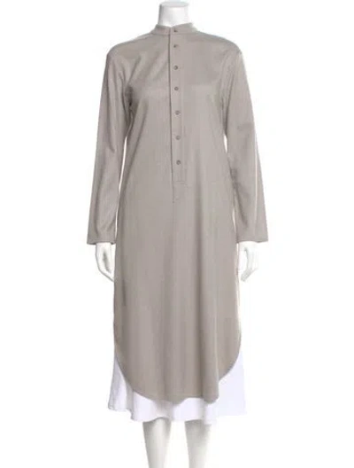 Pre-owned Attersee Cashmere Midi Length Dress W/ Tags In Neutral