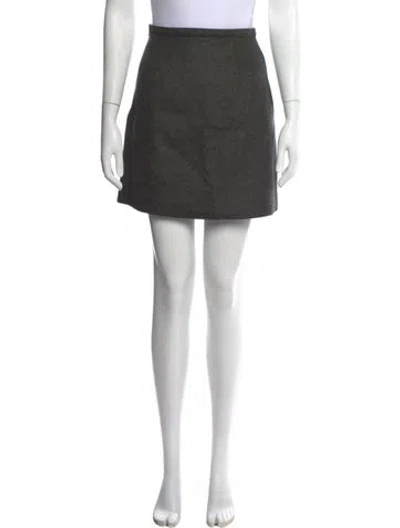 Pre-owned Attersee Cashmere Mini Skirt In Black