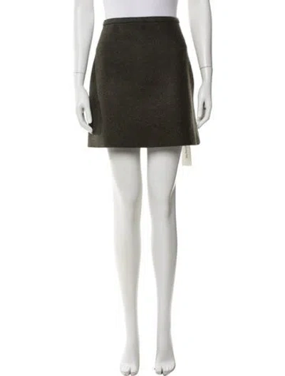 Pre-owned Attersee Cashmere Mini Skirt W/ Tags In Green