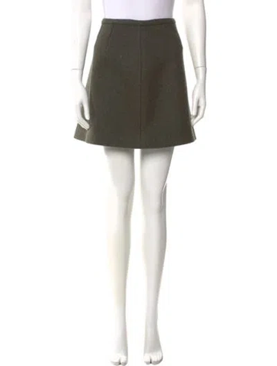 Pre-owned Attersee Cashmere Mini Skirt W/ Tags In Green