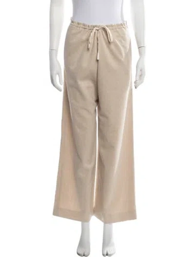 Pre-owned Attersee Cashmere Wide Leg Pants In Neutrals