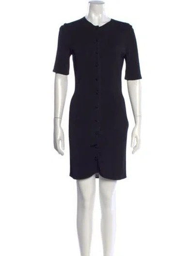 Pre-owned Attersee Crew Neck Knee-length Dress In Blue