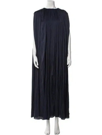 Pre-owned Attersee Crew Neck Long Dress W/ Tags In Blue
