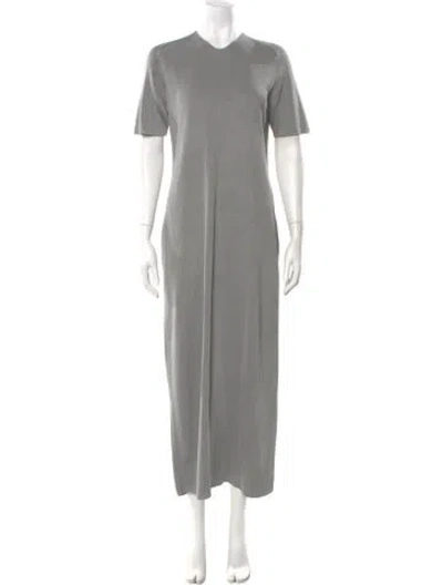 Pre-owned Attersee Crew Neck Long Dress W/ Tags In Blue