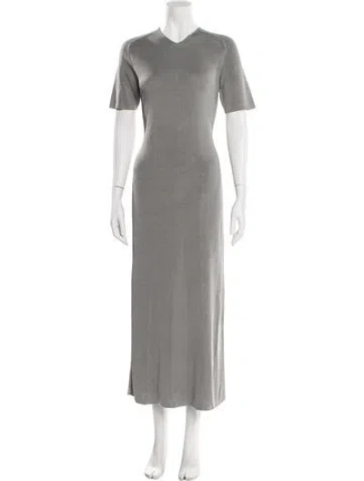 Pre-owned Attersee Crew Neck Long Dress W/ Tags In Blue
