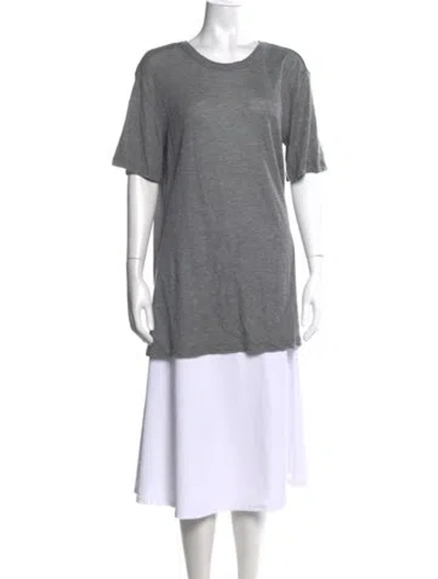 Pre-owned Attersee Crew Neck Short Sleeve T-shirt In Grey