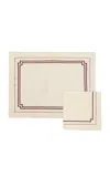 Attersee Frames A-jour Placemat And Napkin Set In White