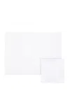 Attersee Geometric A-jour Placemat And Napkin Set In White