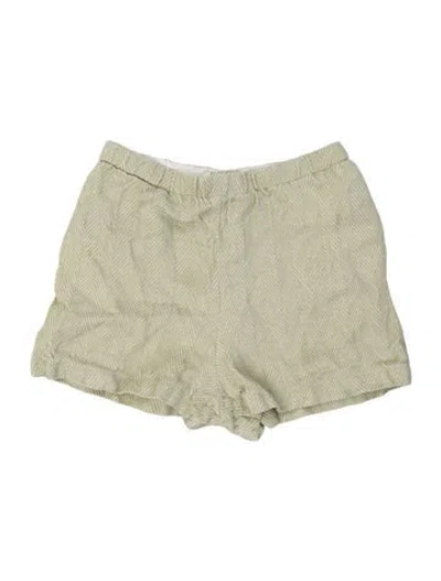 Pre-owned Attersee Linen Mini Shorts In Green