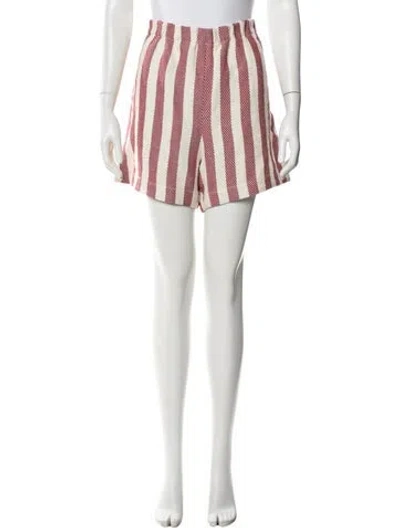 Pre-owned Attersee Linen Mini Shorts In Multi
