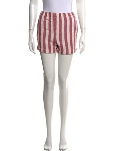 Pre-owned Attersee Linen Mini Shorts In Multicolor