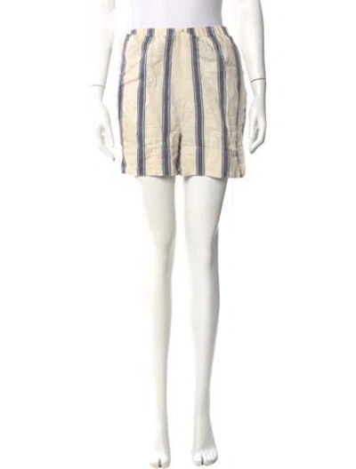 Pre-owned Attersee Linen Mini Shorts In Neutral