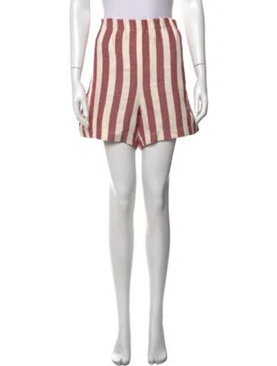 Pre-owned Attersee Linen Mini Shorts In White