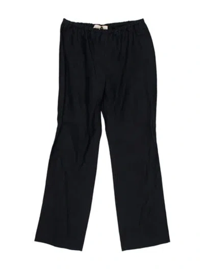 Pre-owned Attersee Linen Straight Leg Pants W/ Tags In Blue